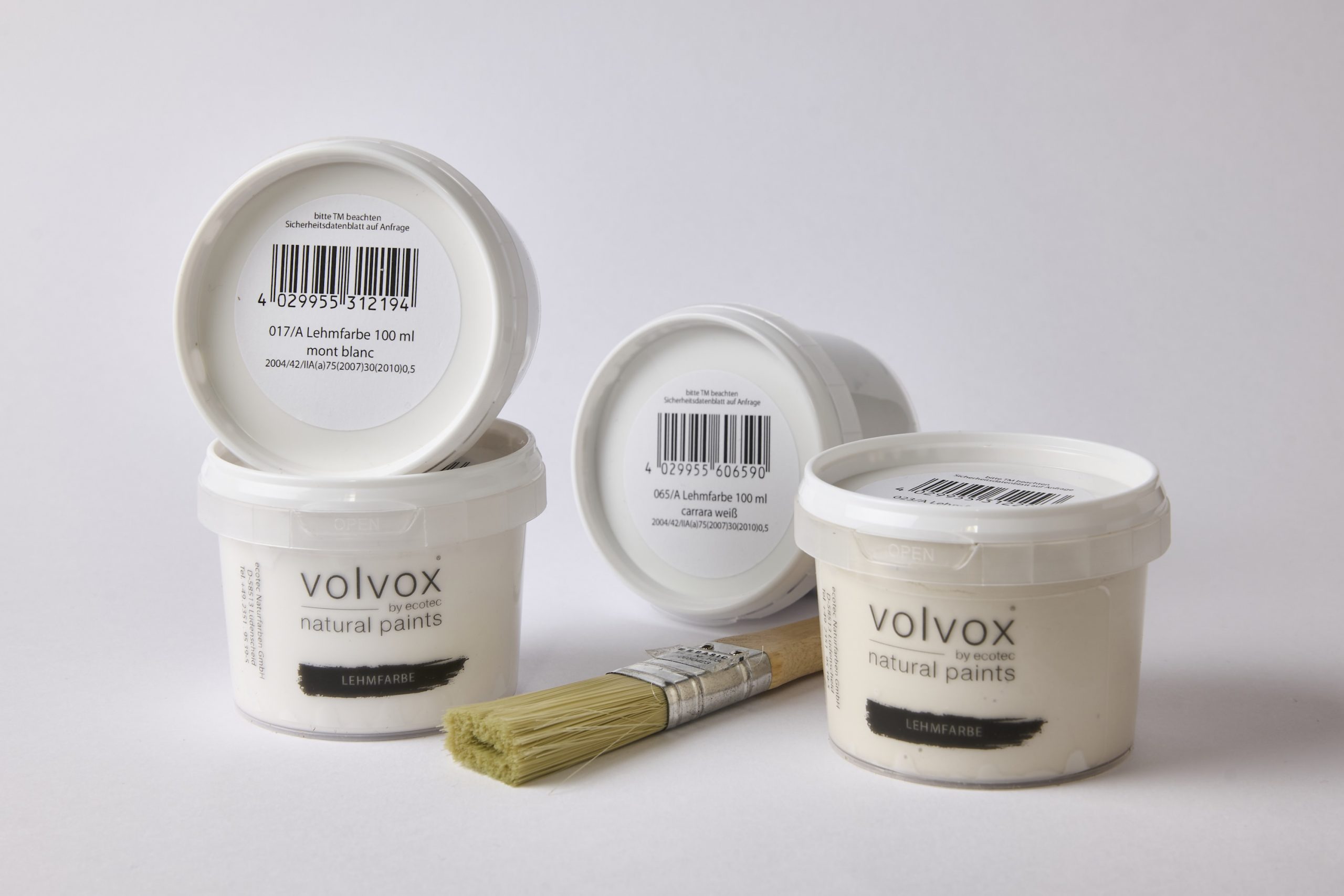 Wandfarbe Lehmfarbe Off White Farbe 2026 Cloud Dancer Volvox Farbtöpfe off-white Wandfarben Lehmfarben Volvox - Trendfarbe 2026